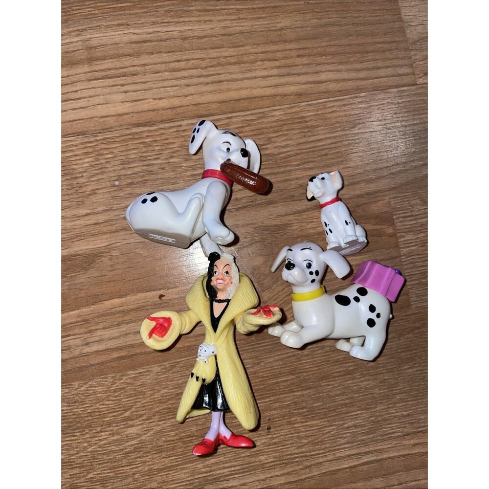 Vintage McDonalds Happy meal Toys Disney 101 Dalmations & Cruella Deville - 4pc - Picture 2 of 6